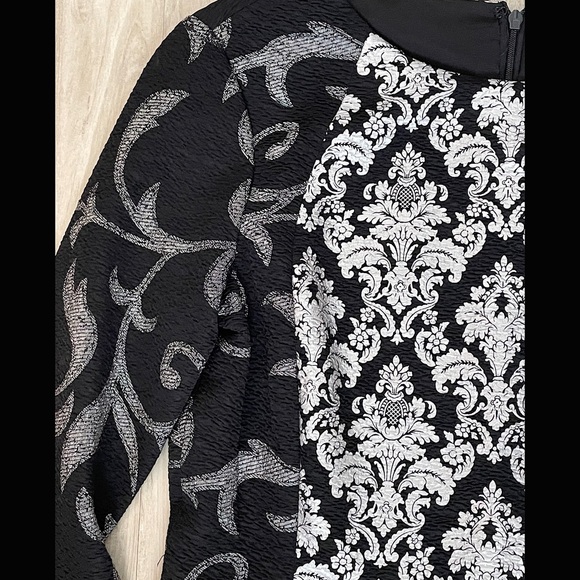 Antonio Melanie Black and Silver Dress - Picture 4 of 4